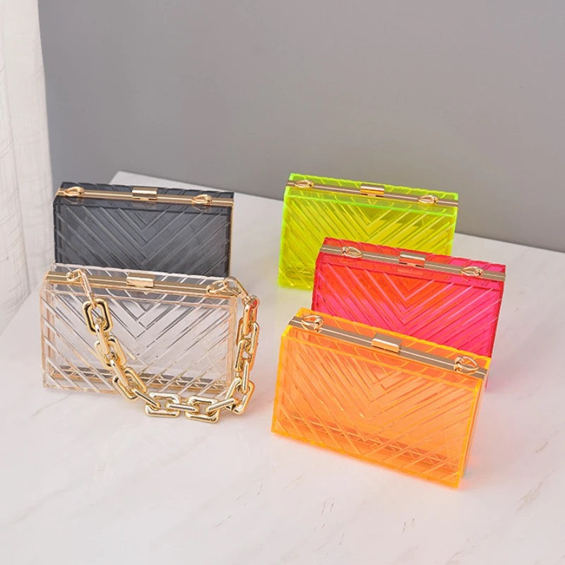 Truth Transparent Design Purse (Pink)