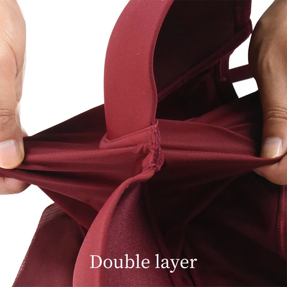 Shapewear Lingerie Bodysuit (Burgundy)