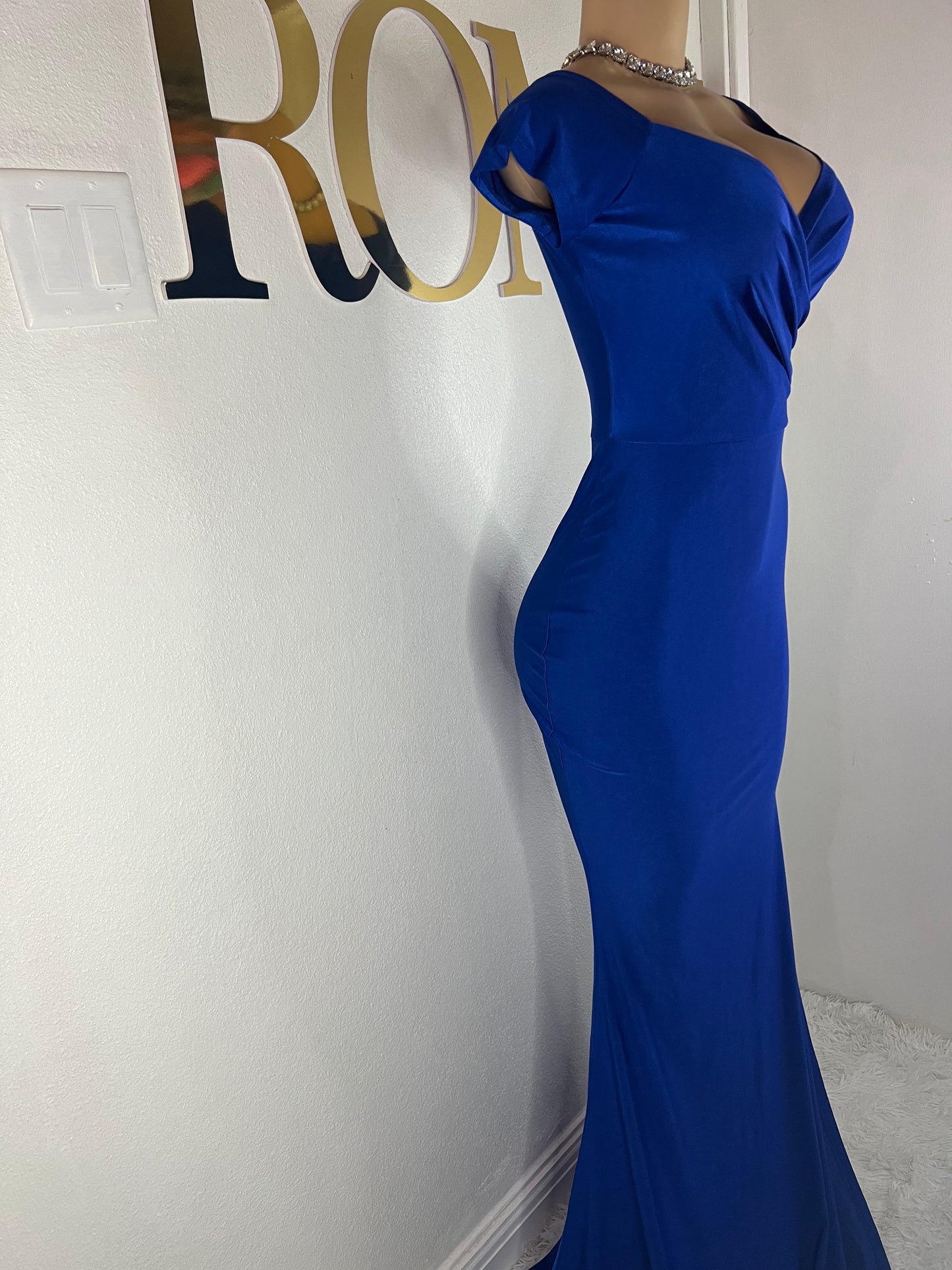 Kerry Short Sleeve Dress (Blue)