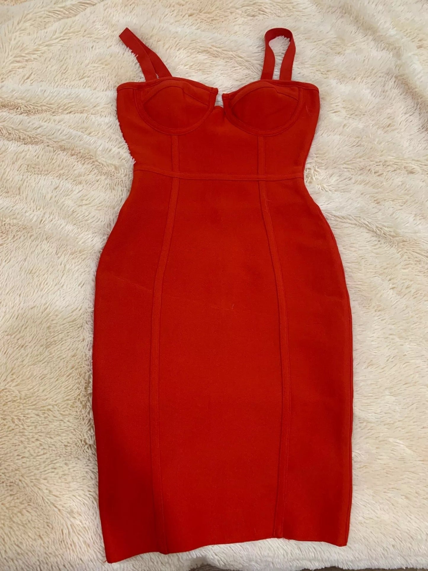 Tiffany Bodycon Dress (Red)