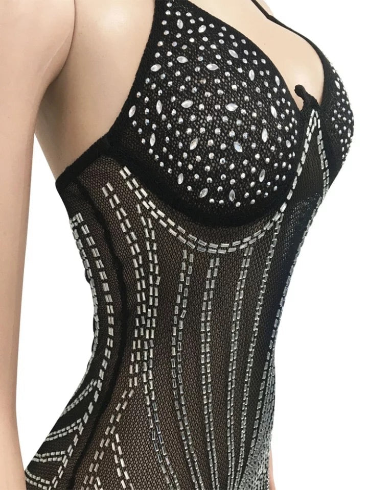 Medusa Mini Dress (Nude)