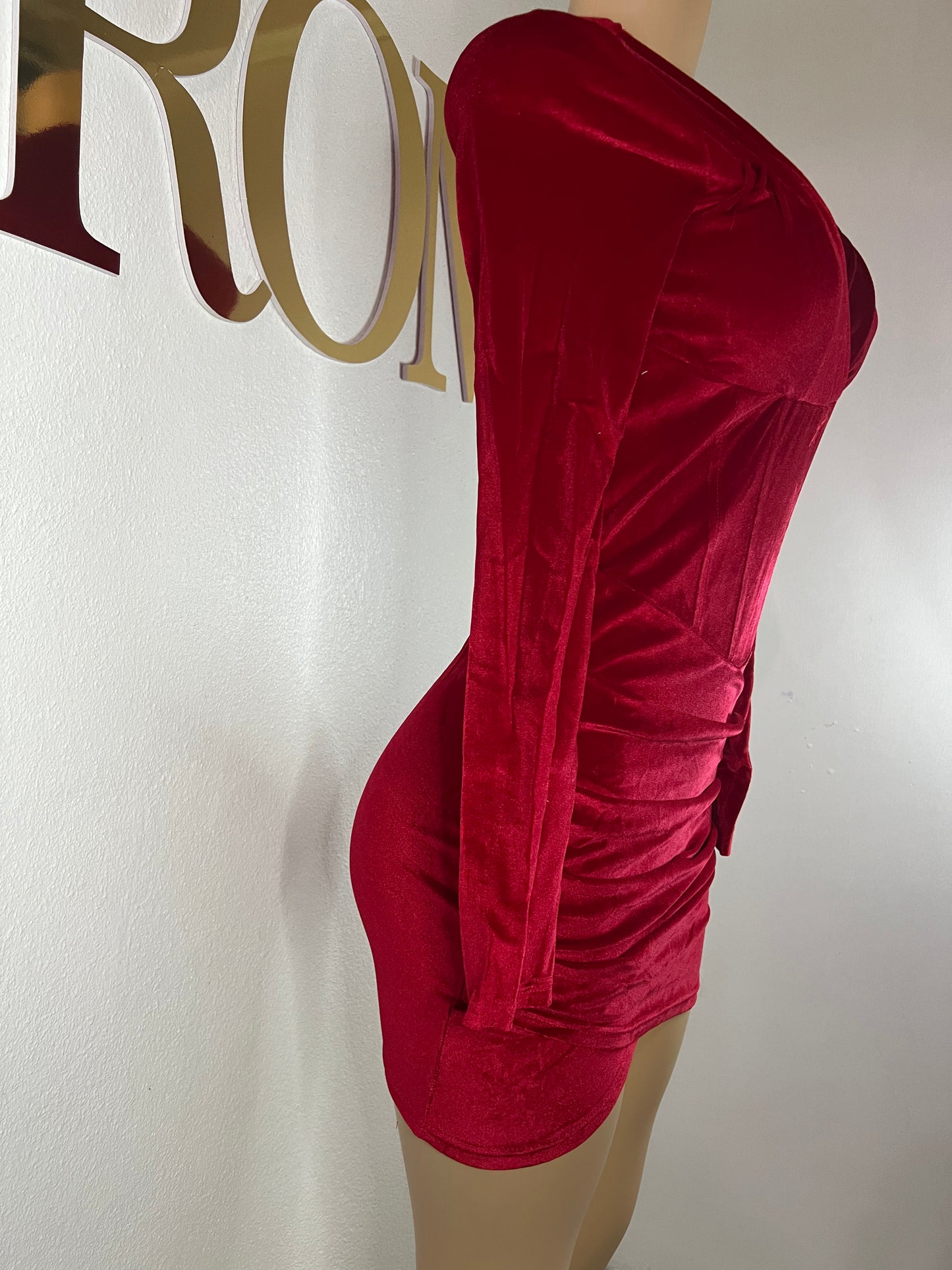 Adele Sweetheart Dress (Red)