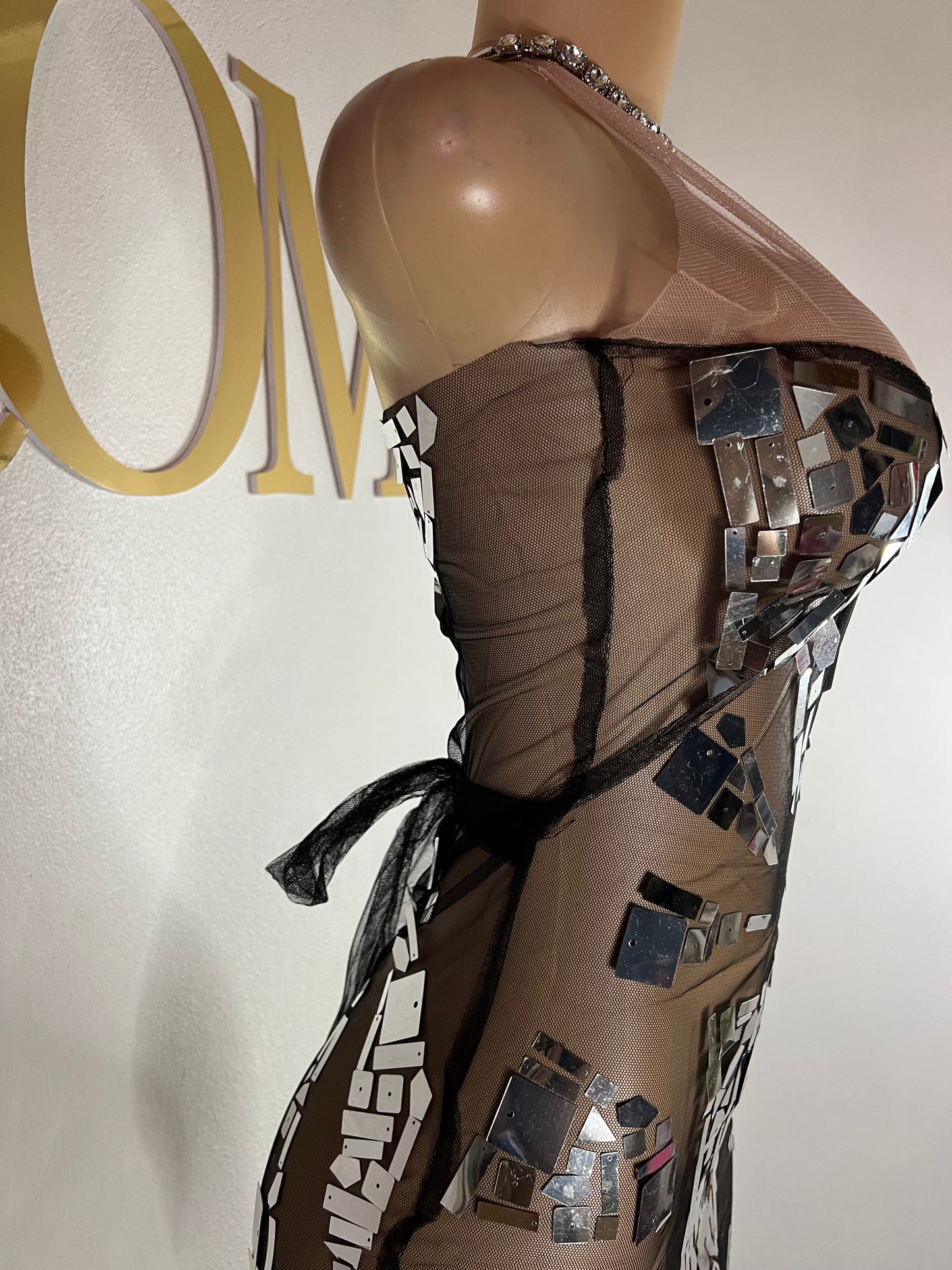 Mirror Mesh Dress
