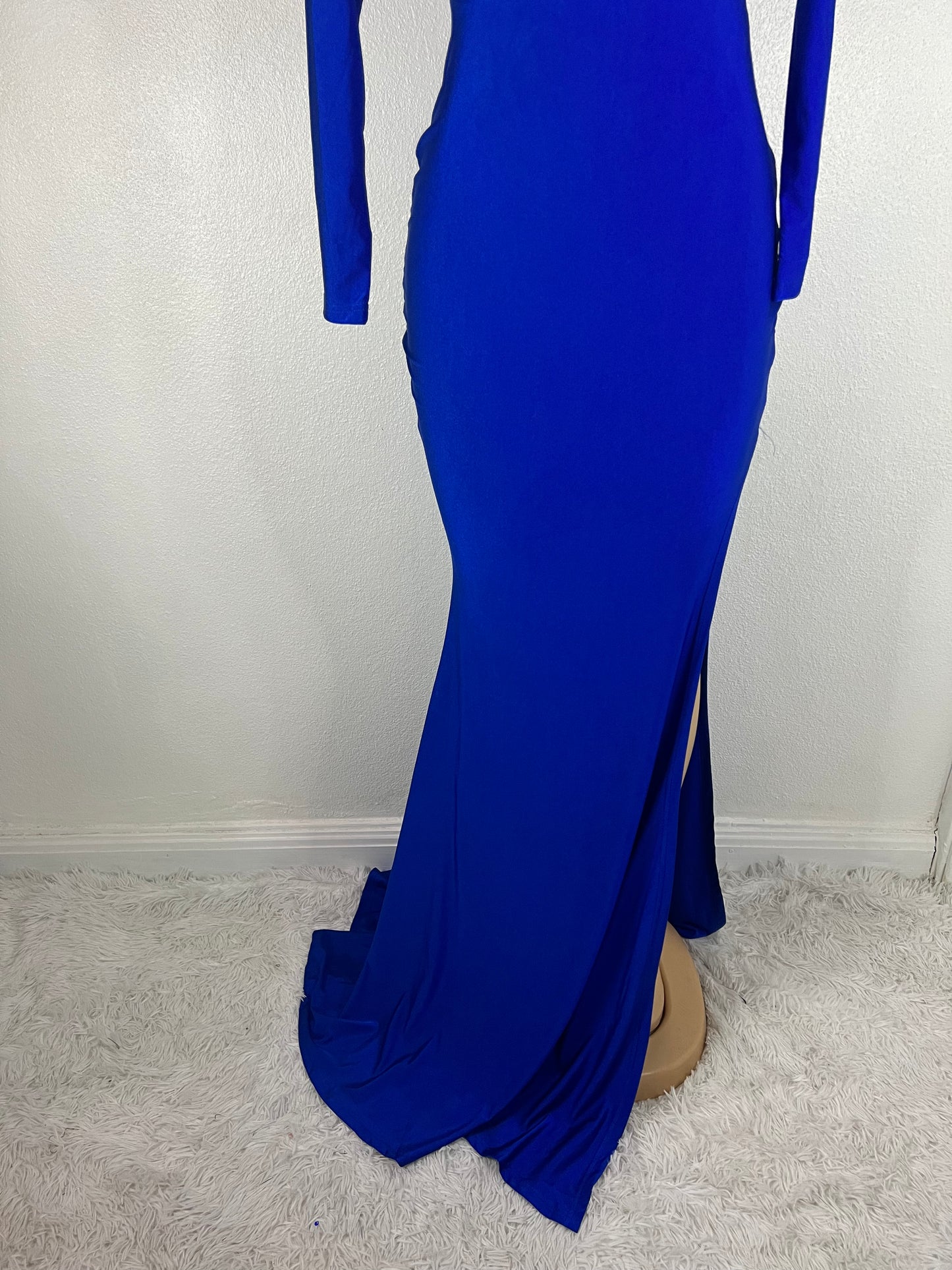 Kerry Long Sleeve Dress (Blue)