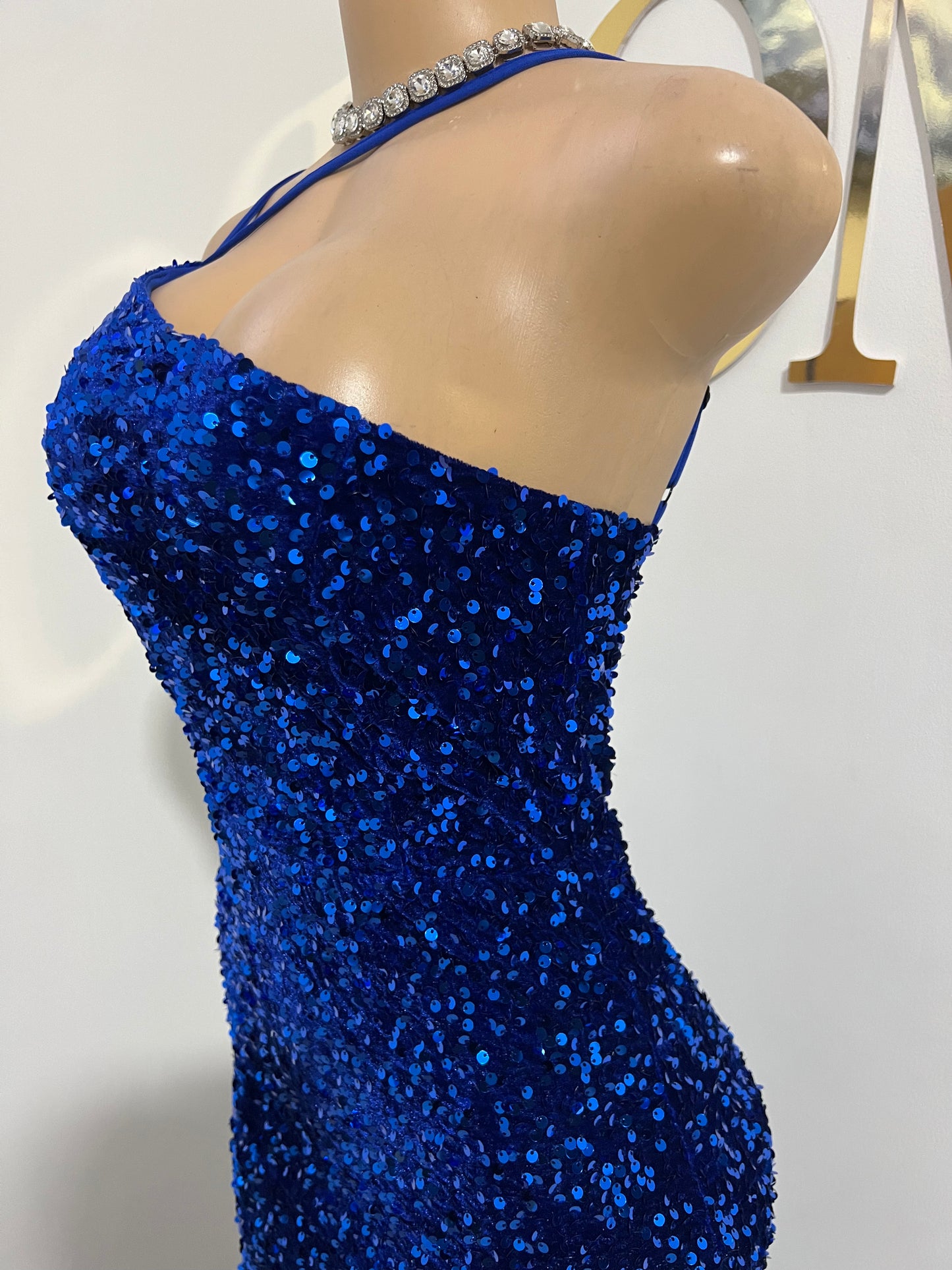 Kayan Glam Dress (Blue)