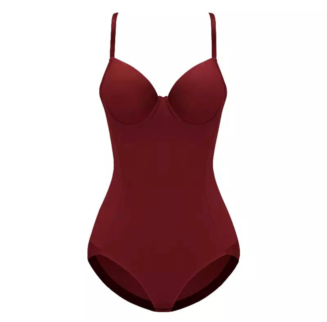 Shapewear Lingerie Bodysuit (Burgundy)