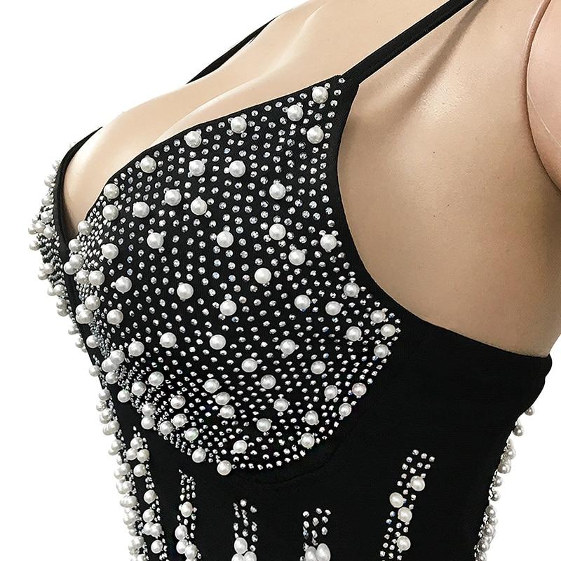 Bella Pearl Dress (Black)