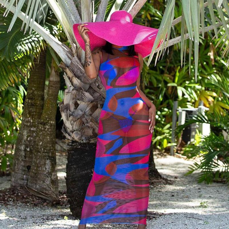 Strawberry Swirl Mesh Dress