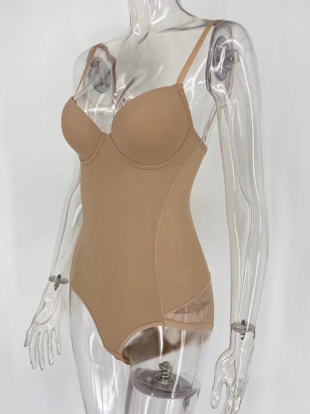Shapewear Lingerie Bodysuit (Brown)