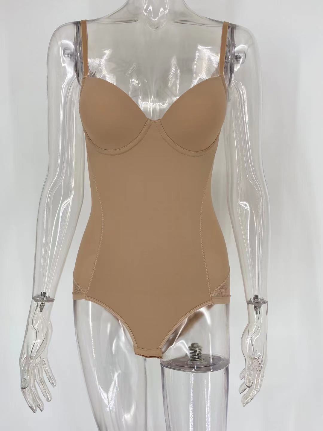 Shapewear Lingerie Bodysuit (Brown)