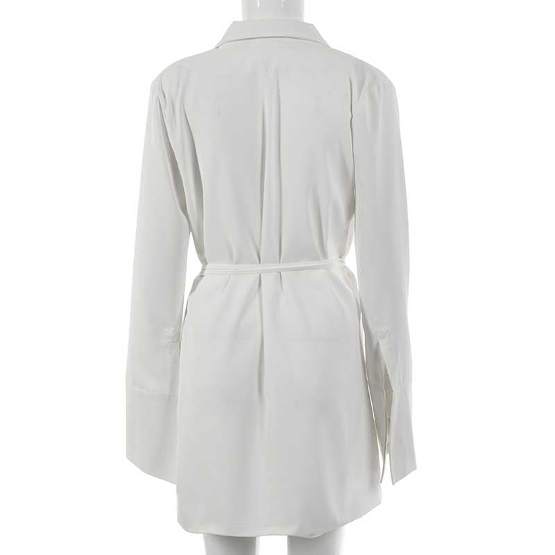 Croix Wrap Dress (White)