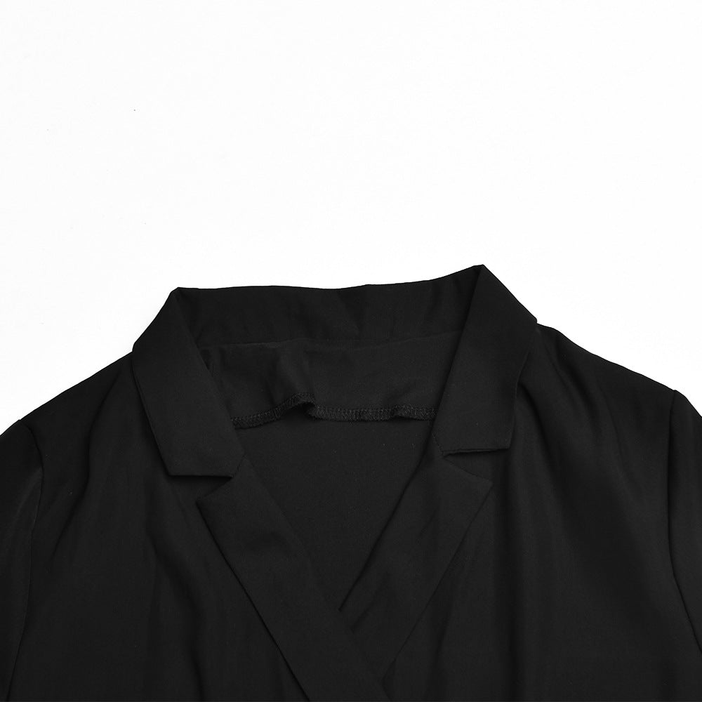 Croix Wrap Dress (Black)