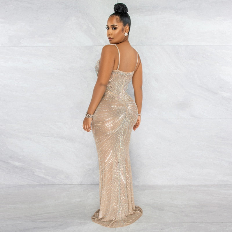 Medusa Dress (Nude)