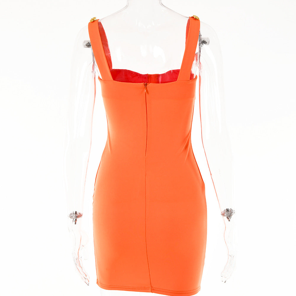 Sharma Dress (Orange)
