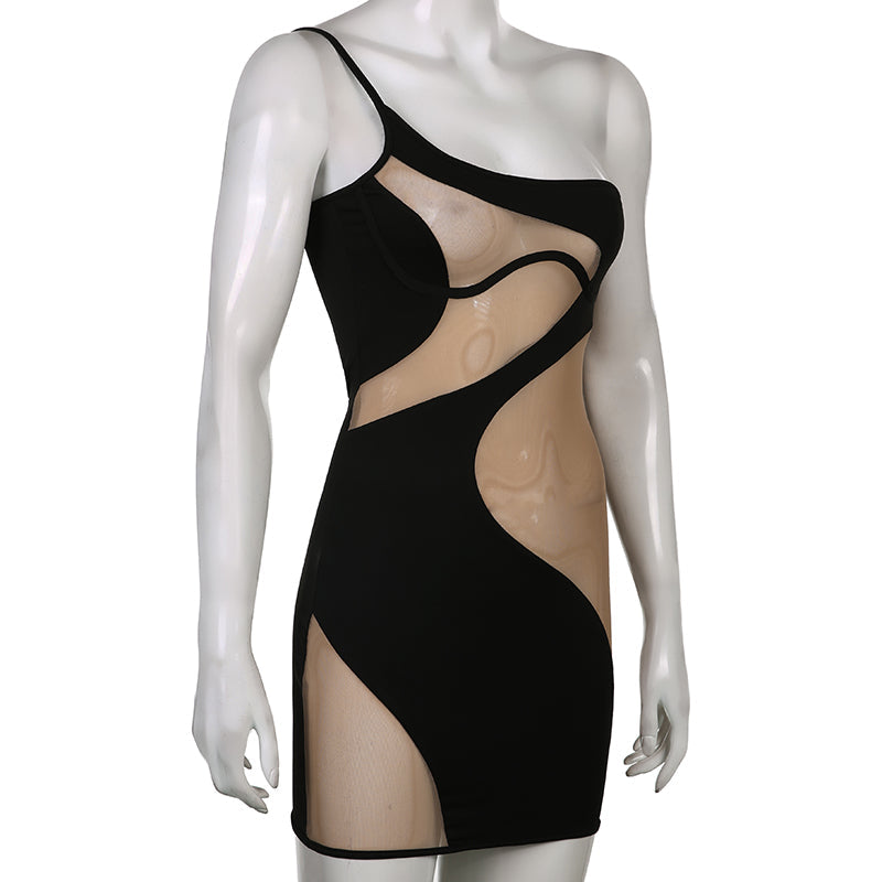 Eve Swirl Dress (Black)
