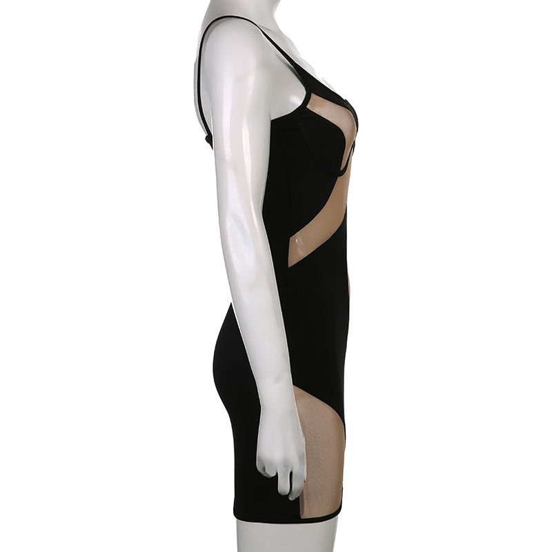 Eve Swirl Dress (Black)