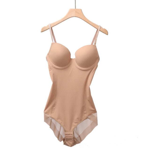 Shapewear Lingerie Bodysuit (Brown)