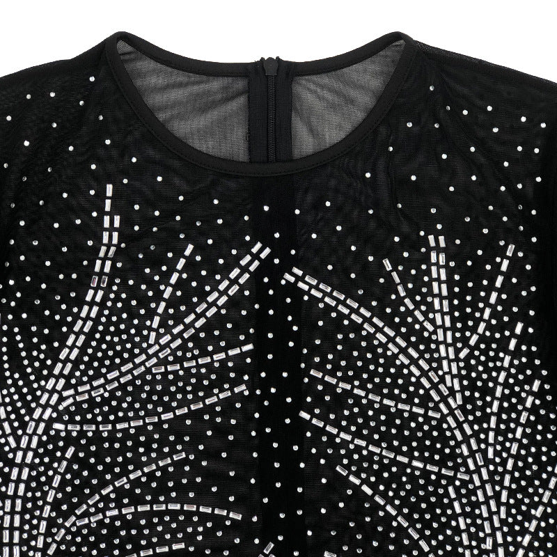 Winter Crystal Dress (Beige-Nude)