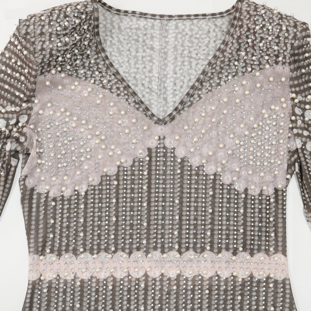 Charlotte Pearl Dress (Nude)