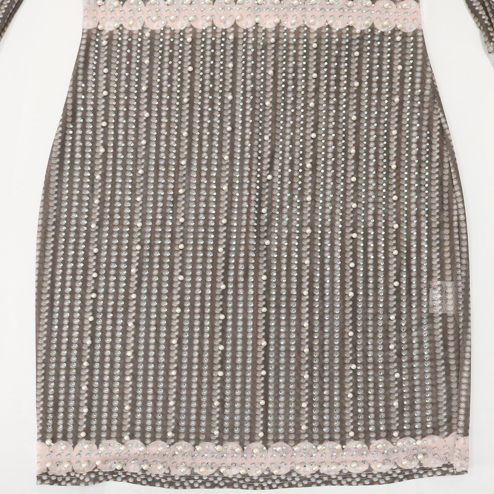 Charlotte Pearl Dress (Nude)