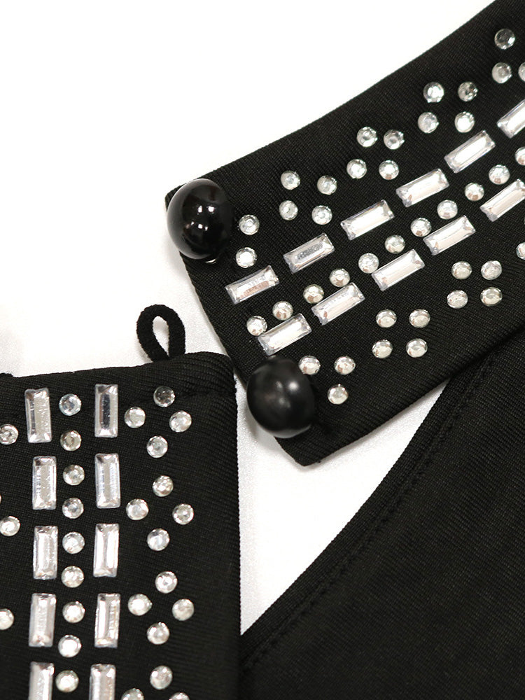 Yara Crystal Dress (Black)