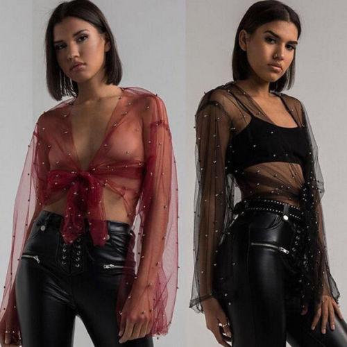 Pearl Mesh Top $1,100 - rome-fashion-house