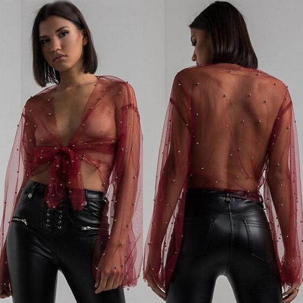 Pearl Mesh Top $1,100 - rome-fashion-house