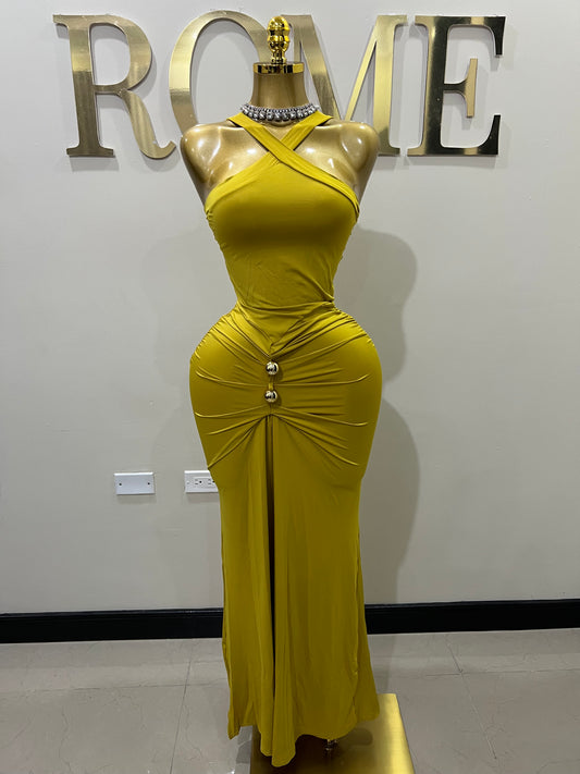 Olive Dress (Warm Olive)