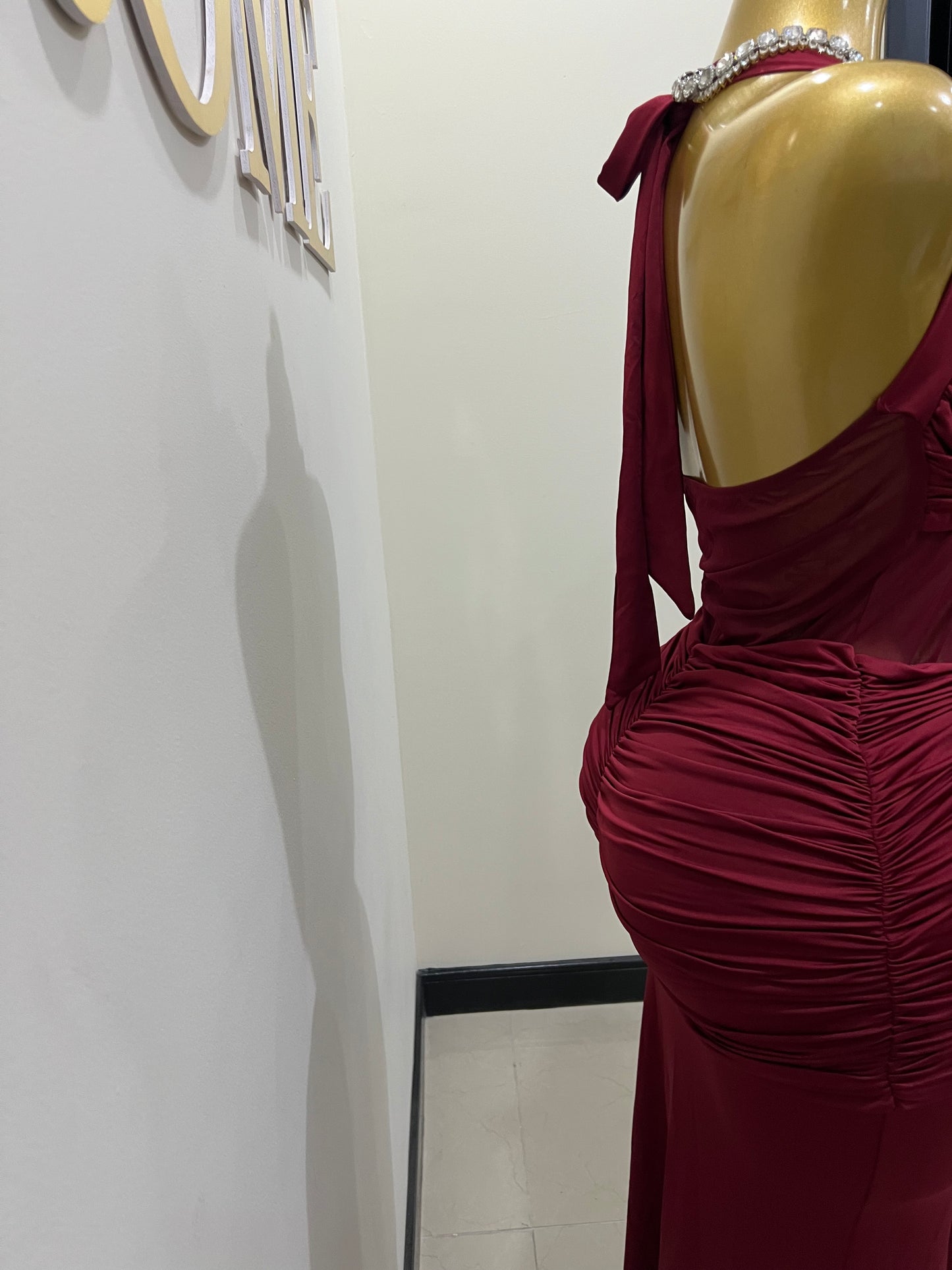 Sweetheart Nara Dress 2 (Burgundy)