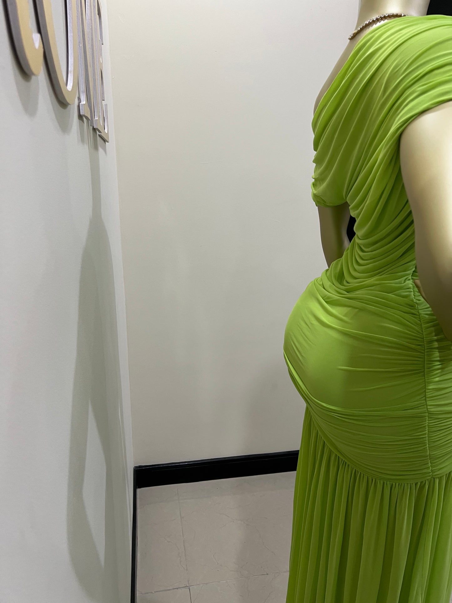 Michelle Tiana Split Dress (Green)