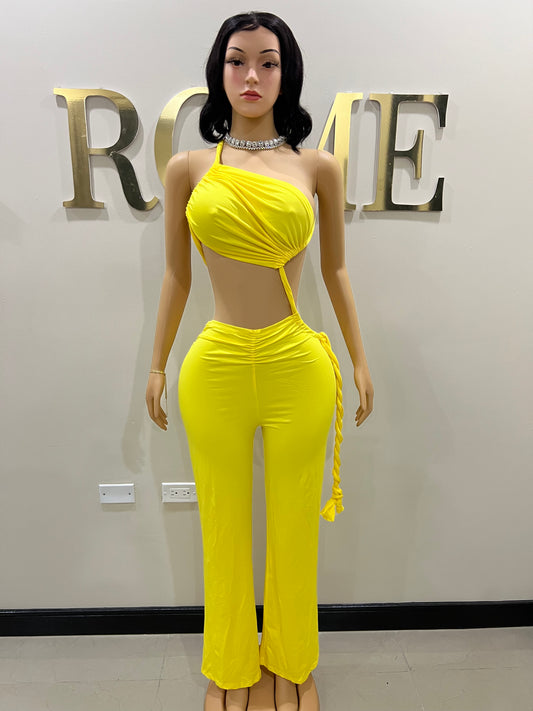 Emma Giselle Jumpsuit (Yellow)