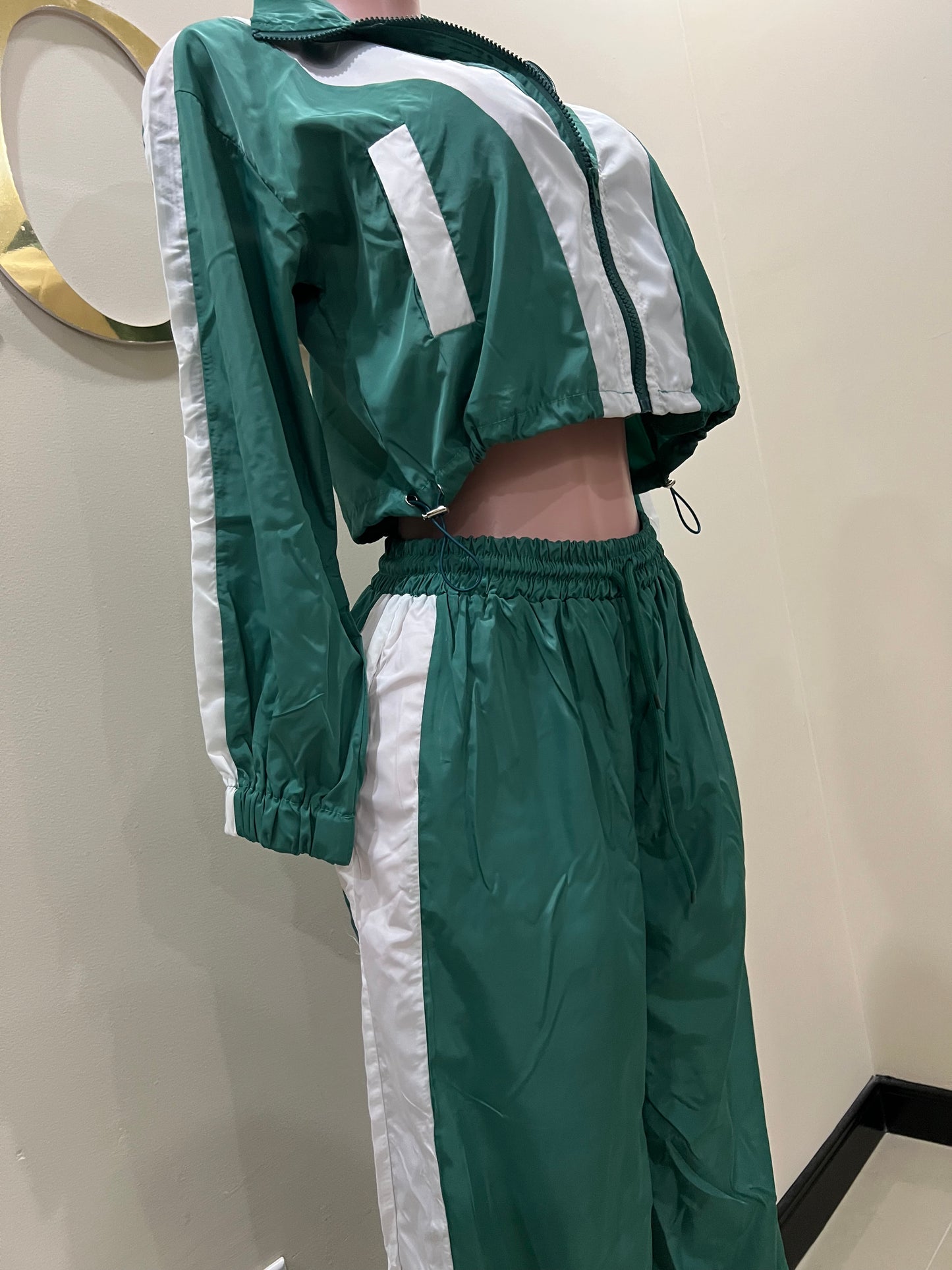 Brooklyn Tracksuit Pants Set (Green)