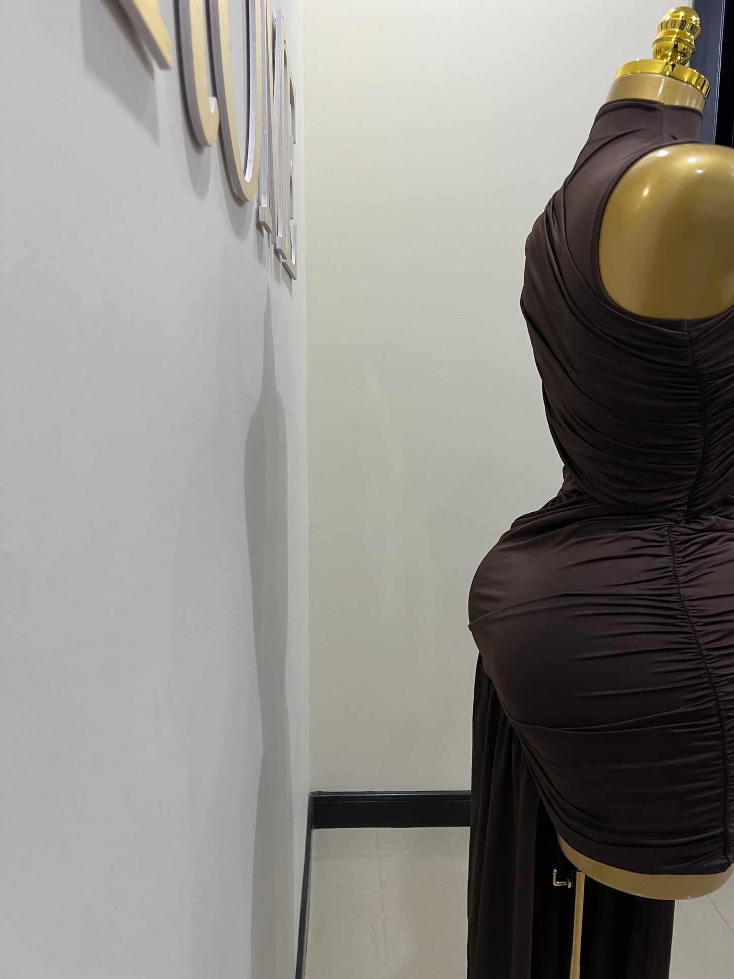 Samira Allegra Dress (Dark Brown)