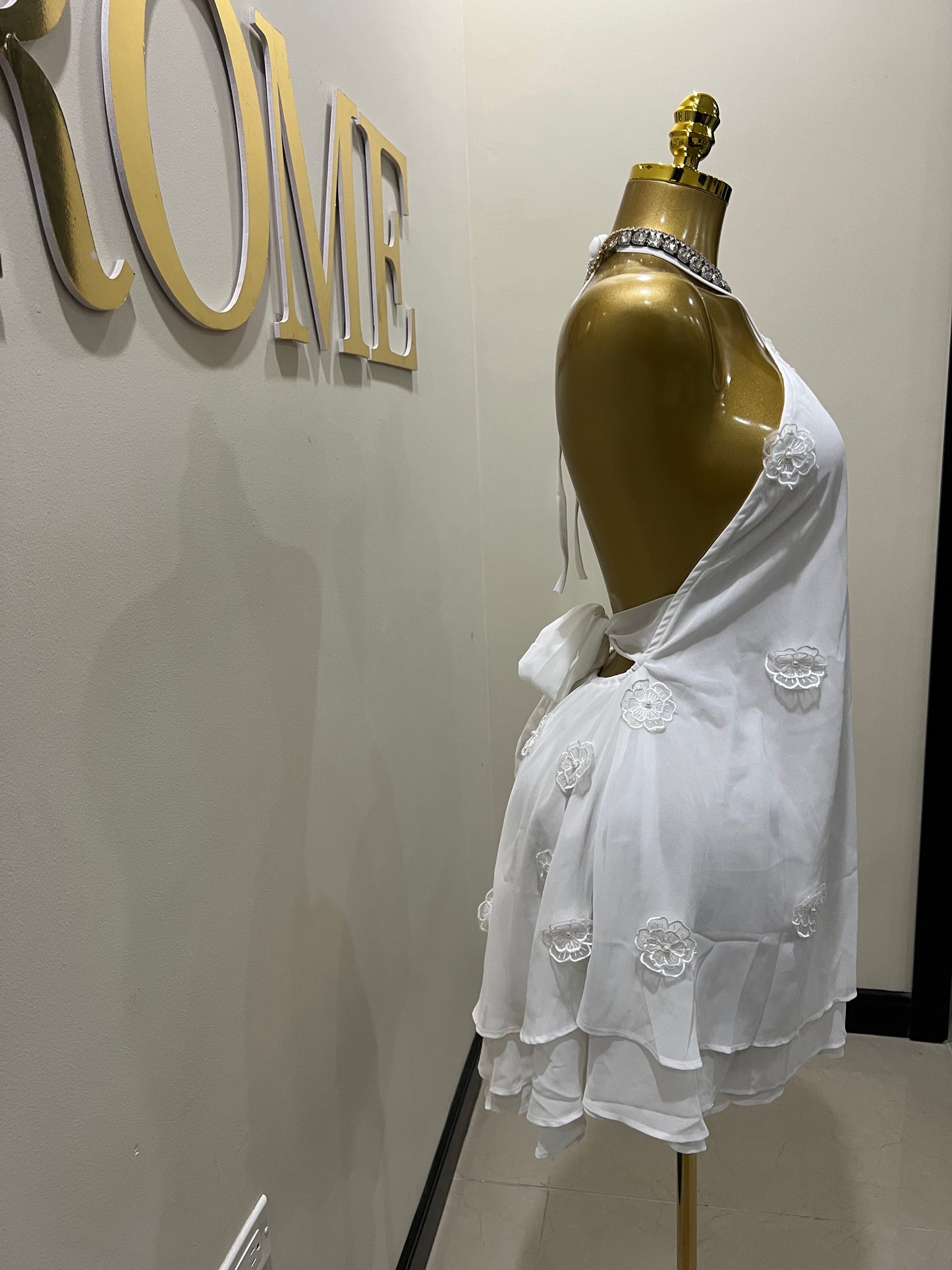 Rumi Petal Dress (White)