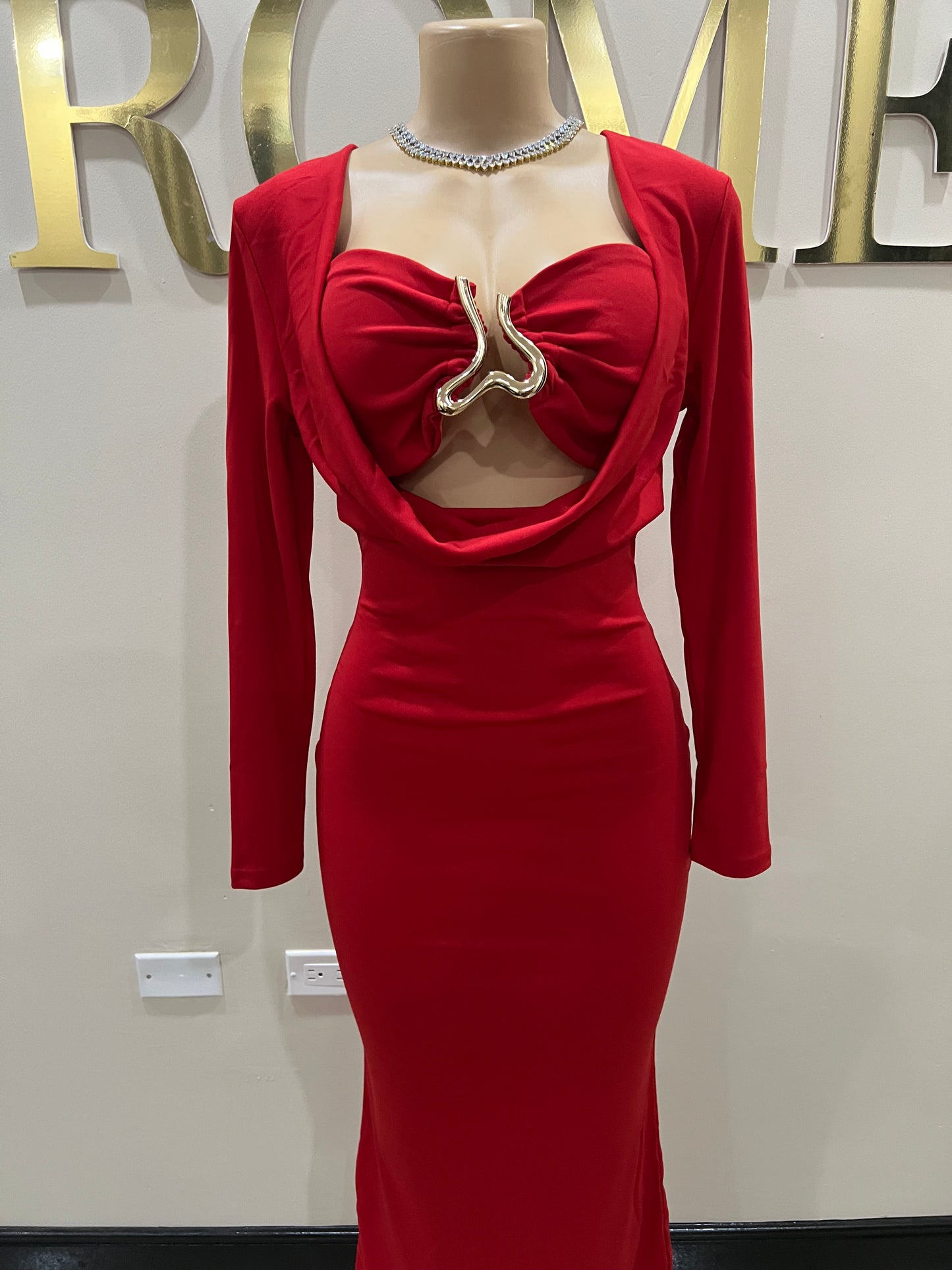 Ming 2 Pcs Dress (Red)