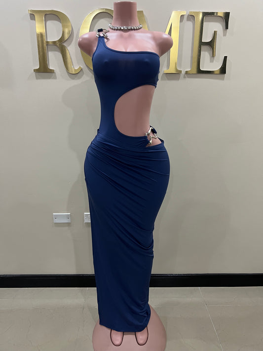 Sarah Bodysuit Dress (Blue)