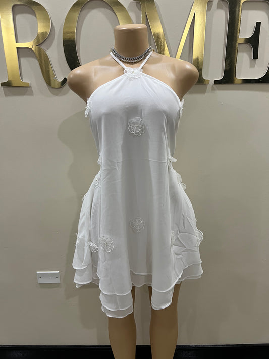 Rumi Petal Dress (White)