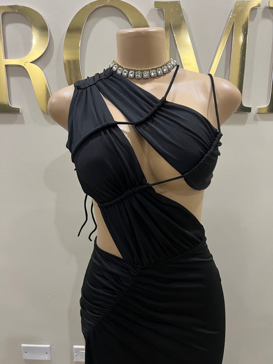 Amelia Giselle Dress (Black)