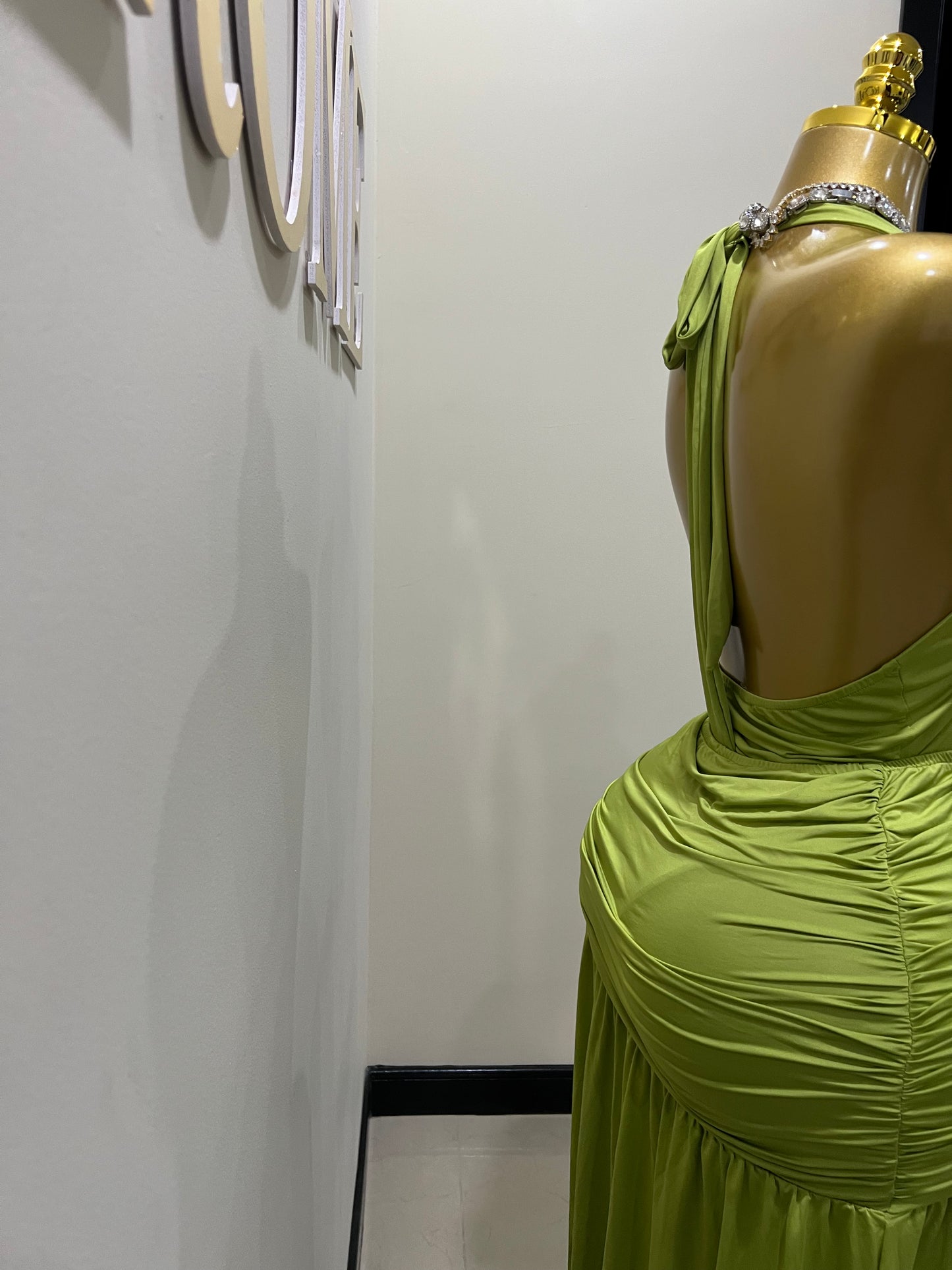 Nara Petal 2 Pcs Bodysuit & Skirt Set (Green)