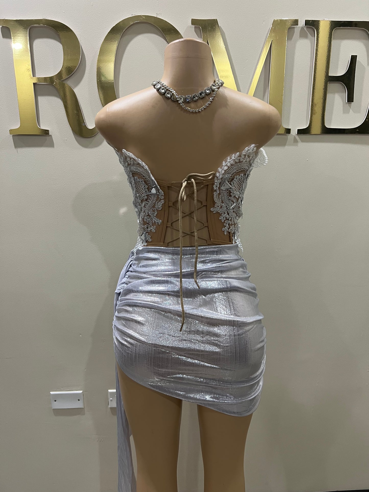 Snow Queen Glacier Mirrors Skirt Set (Silver)