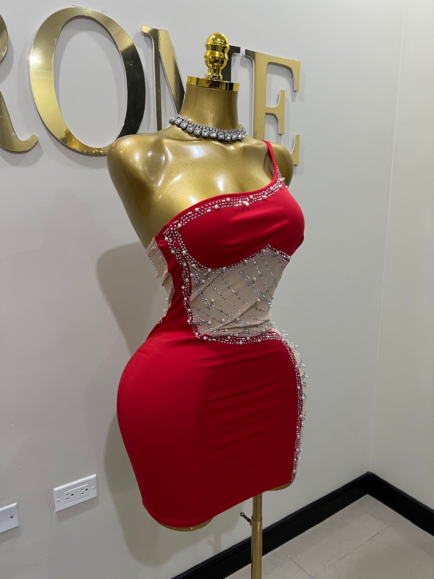 Heart’s Desire Short Dress (Red)