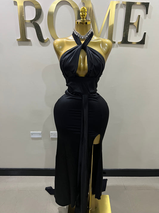 Alba 2 Pcs Dress (Black)