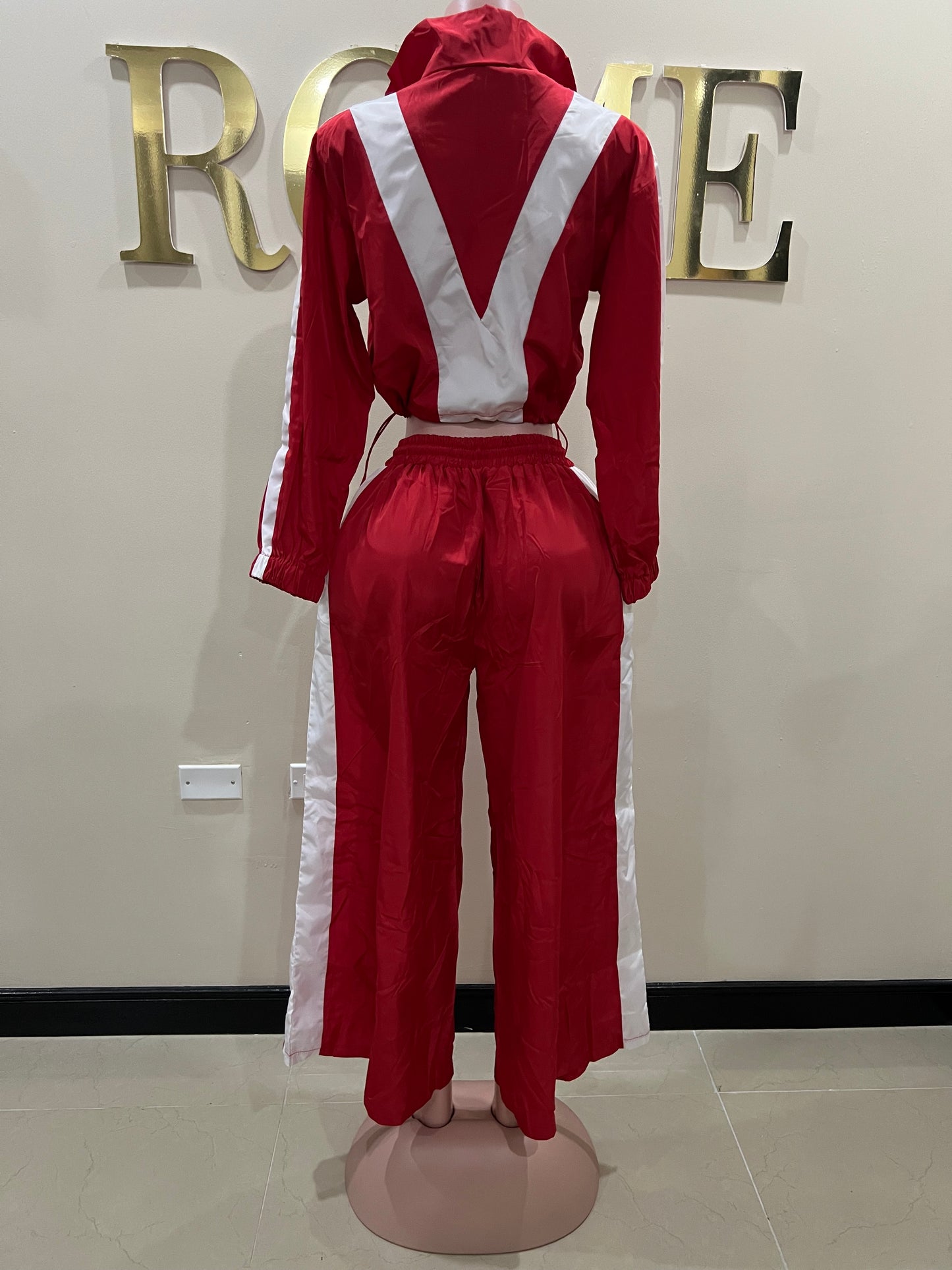 Brooklyn Tracksuit Pants Set (Red)