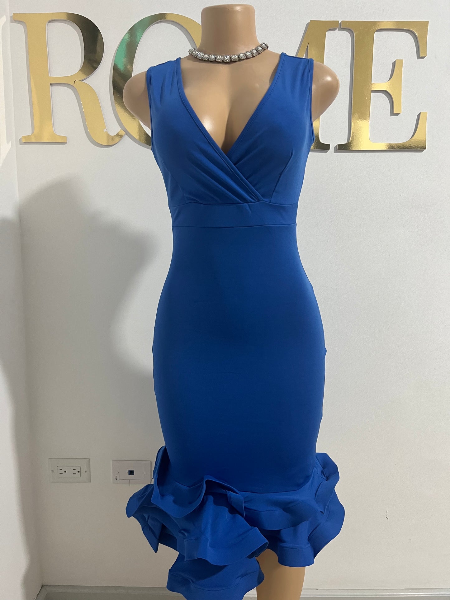 Sharon Slay Dress (Blue)