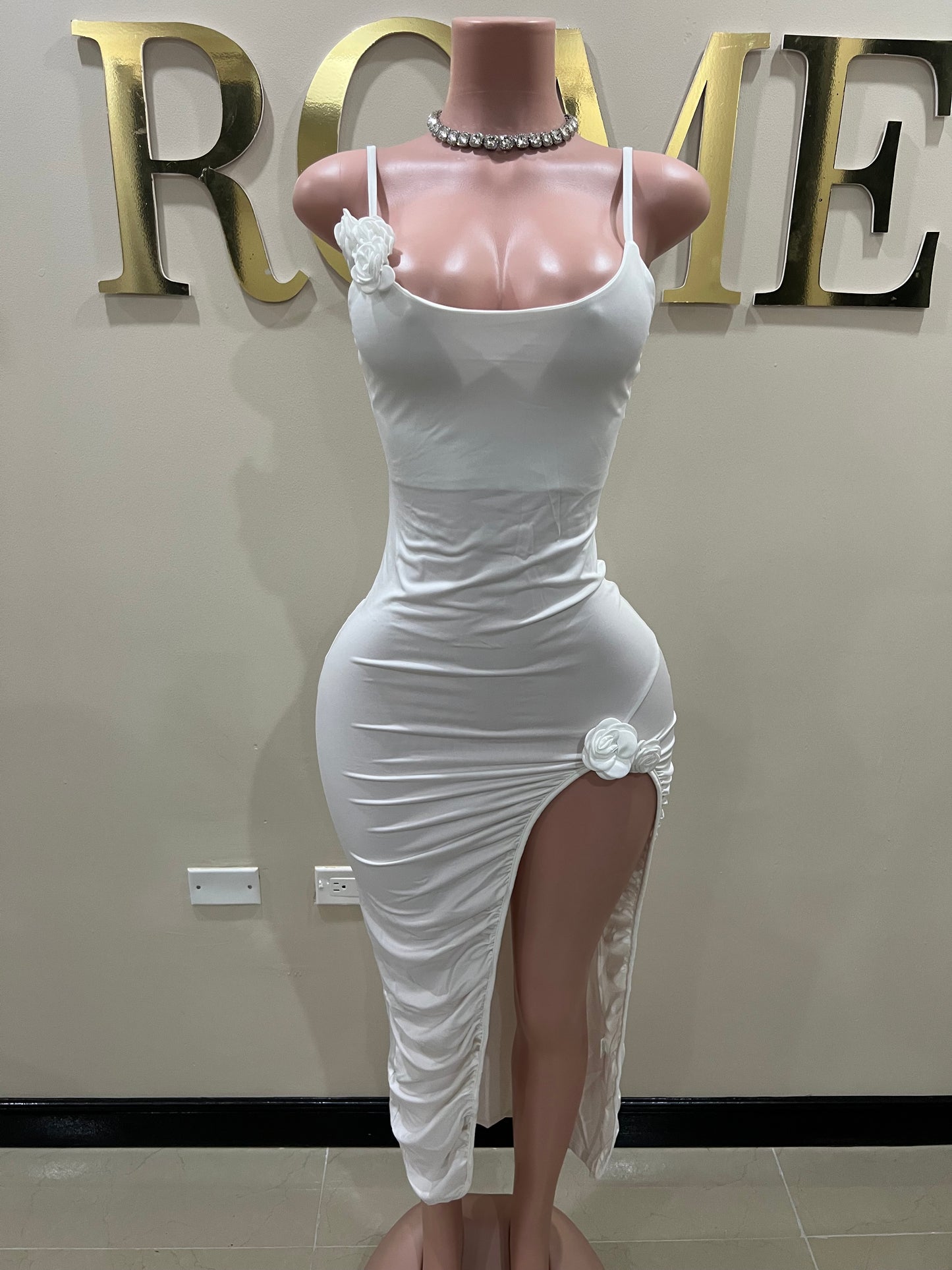 Liana Rose Dress (White)