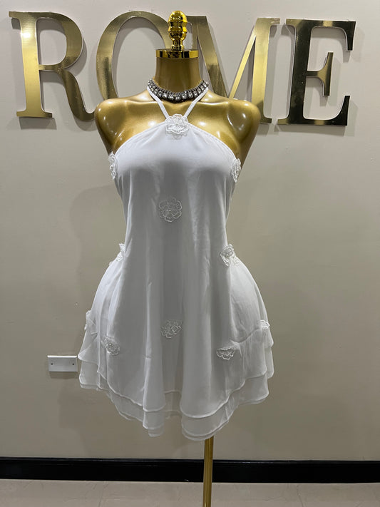 Rumi Petal Dress (White)