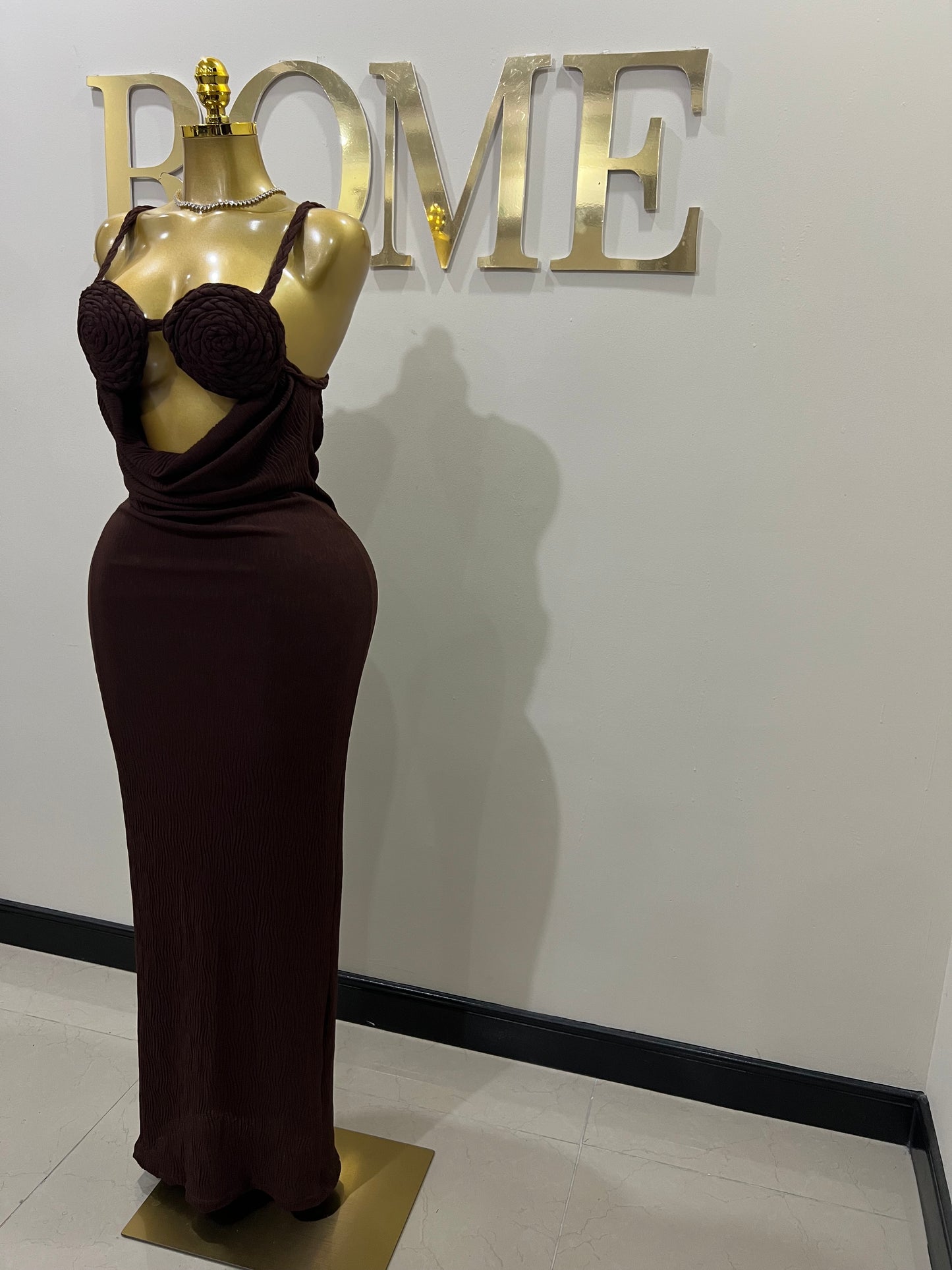 Cocoa Athena Rope Dress (Brown)