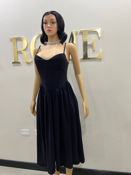 Daisy Diana Dress (Black)