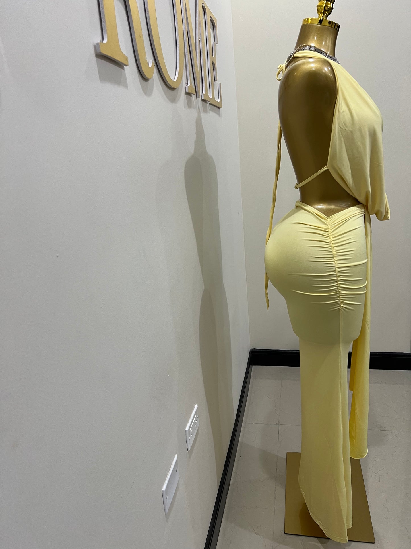 Astra Skirt Set (Yellow)