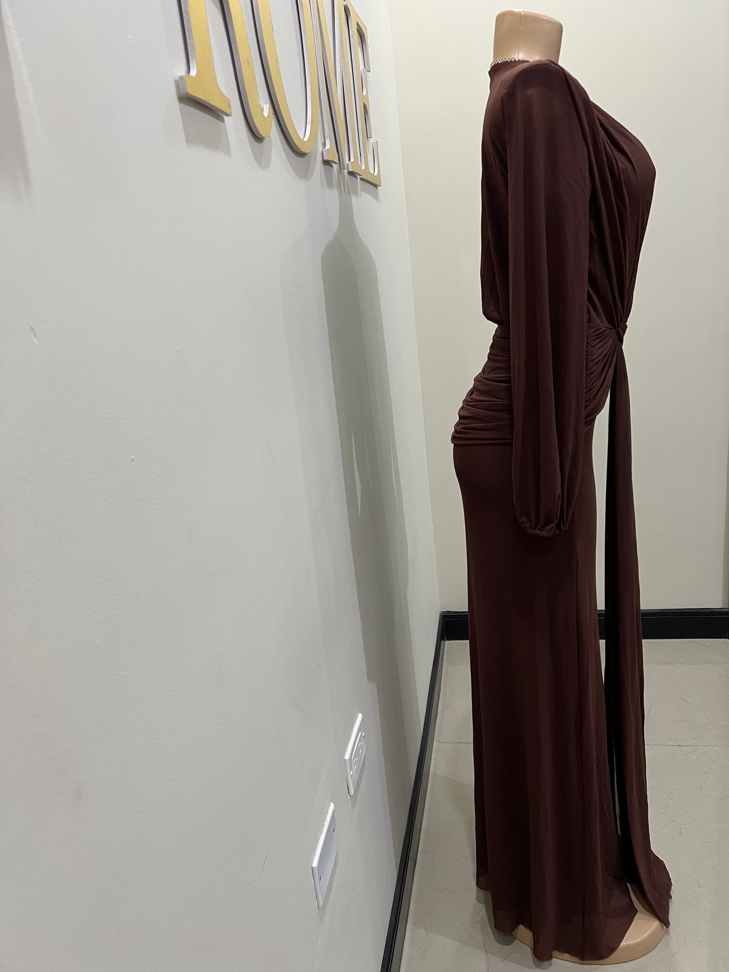 Michelle Victoria Dress (Brown)